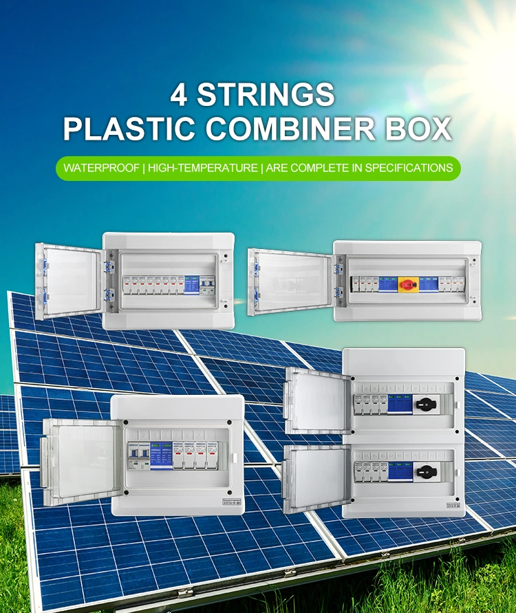 Moreday New Brand 500V 1000V 1200V Solar PV DC Combiner Box Bring Circuit Breaker Fuse SPD Inside