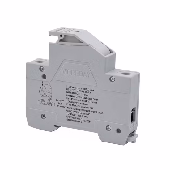 太陽光発電 太陽光発電ソーラーシステム 1000V DC ヒューズホルダー 10x38 ヒューズボックスベース接続