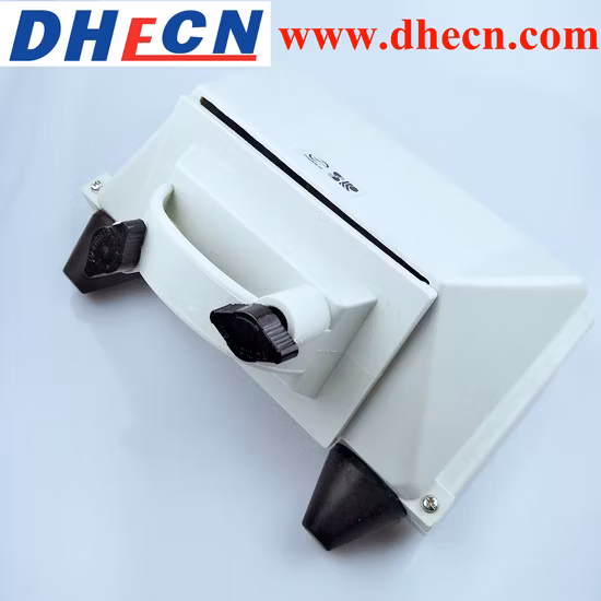 モデル Dhr-400、カットアウトヒューズ、適切な内部ベース、ヒューズ 100 A、200 A、400 A、定格電圧: 415 V C。定格スイッチング容量: 80 kA at 415 V. C